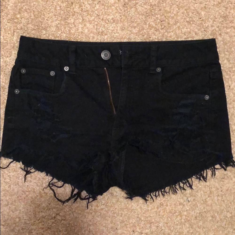 American Eagle distressed jean shorts